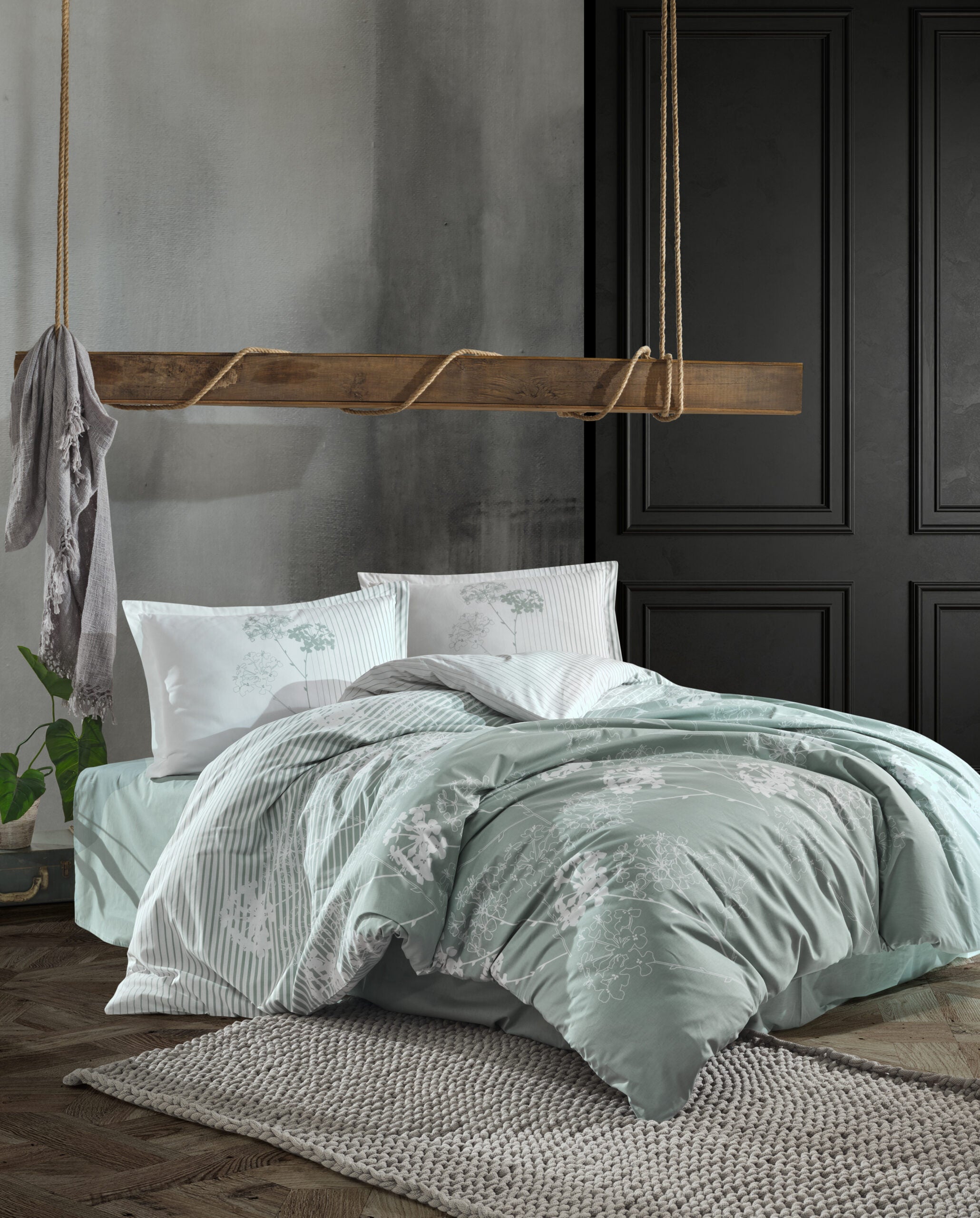 Lenjerie de pat ranforce Clasy king size (LUVI)